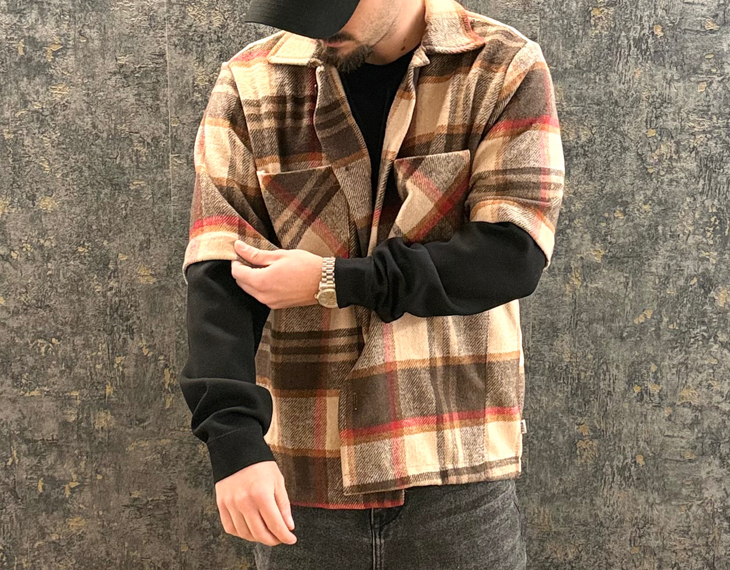 CAMICIA DOPPIATA IN FLANELLA FEAR OF LOVE