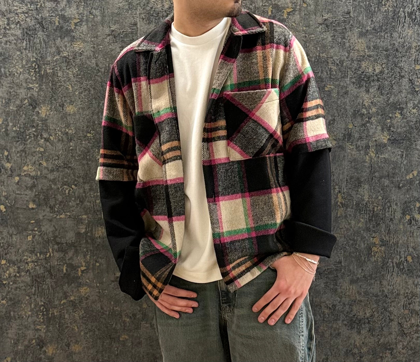 CAMICIA DOPPIATA IN FLANELLA FEAR OF LOVE