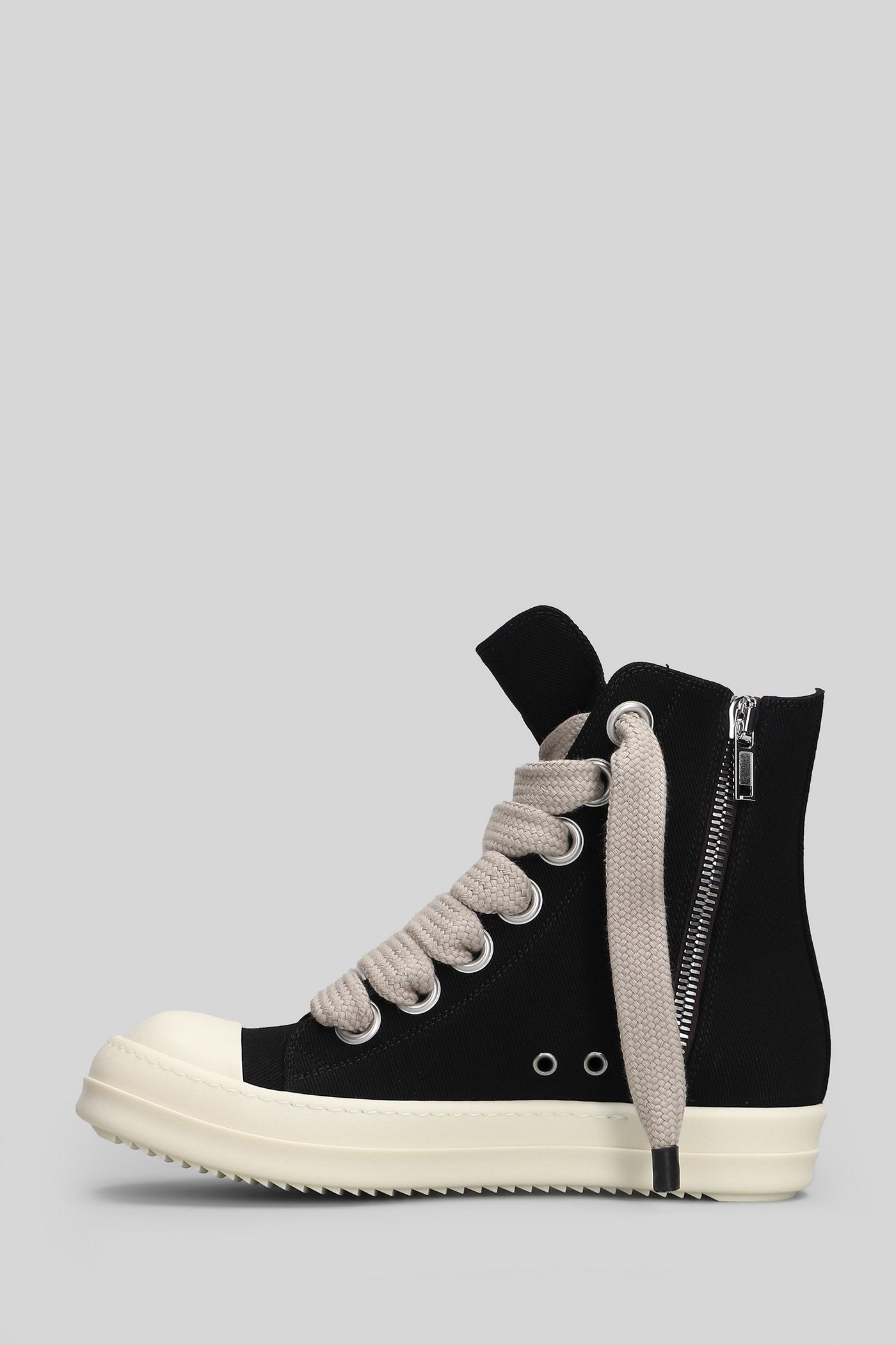 RICK OWENS DRKSHDW SNEAKERS JUMBOLACE IN COTONE NERO