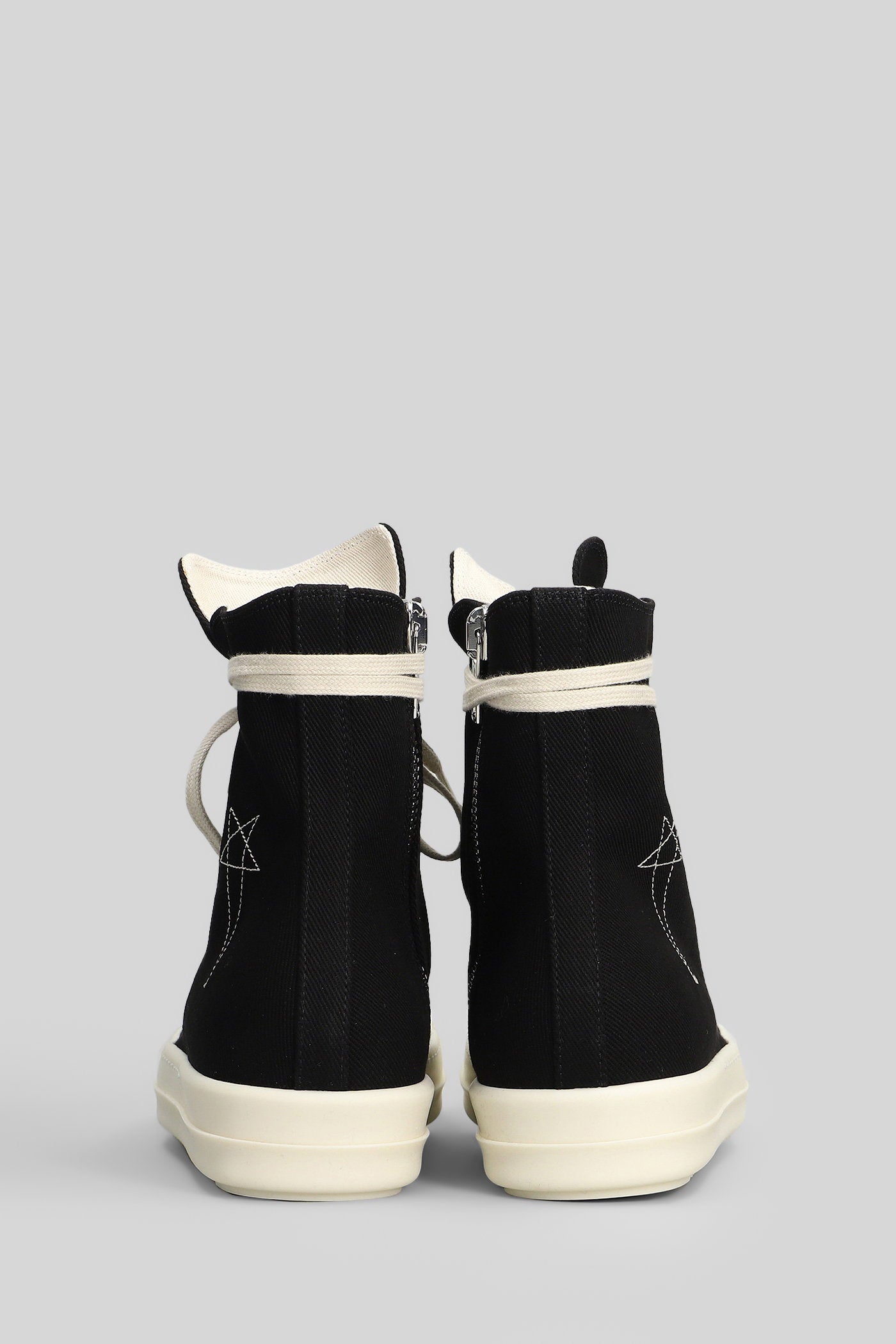 RICK OWENS DRKSHDW SNEAKERS IN COTONE NERO